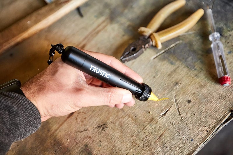 Trustic - Lumber Keel Crayon Holder for 1/2" Round or Hexagonal Crayons, Industrial Heavy Duty Construction Carpenter Metal Holder (Black) - Image 4